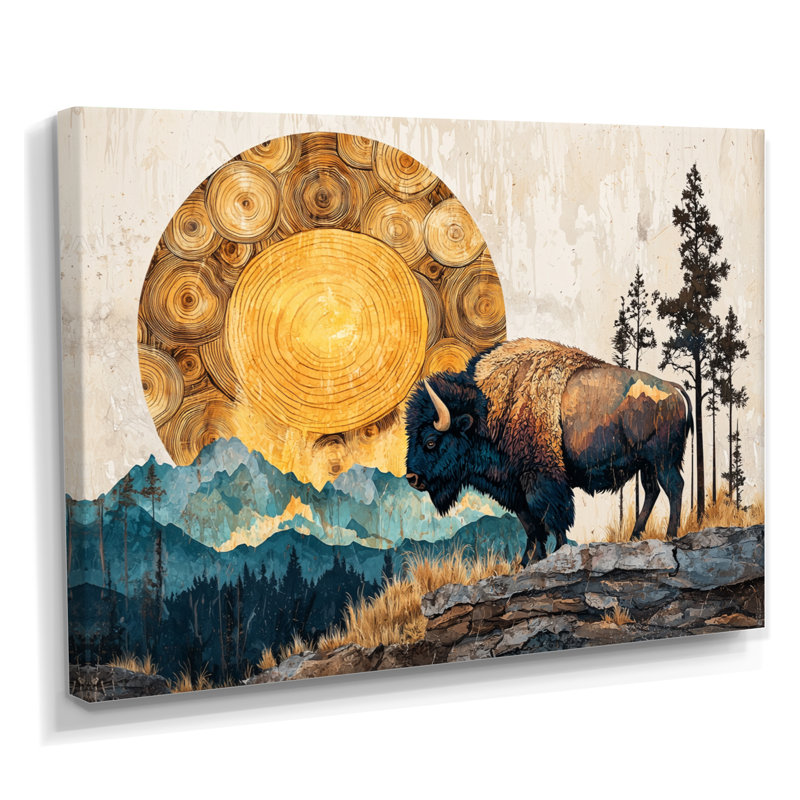 Genelda - Animals Large Wall Art, H 16 po x l 32 po, Wrapped Canvas, Ne s’applique pas