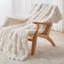 Jeté de couleur unie en fausse fourrure de lapin de couleur unie pour canapé et lit, blanc, 90 po x 90 po.-125522637-124874203