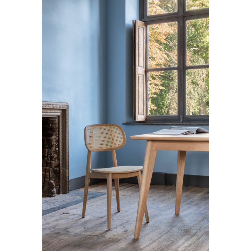 Titus Outdoor Dining Side Chair, Oak