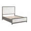 Grand lit plateforme avec meubles de chambre à coucher au pied de lit 1pc (lit seulement)