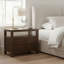 Table de chevet Tide brun foncé