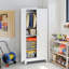 Garde-robe en métal avec 2 portes, 71 pouces de hauteur, rangement portable pour petits appartements et dortoirs, assemblage facile, acier laminé à froid