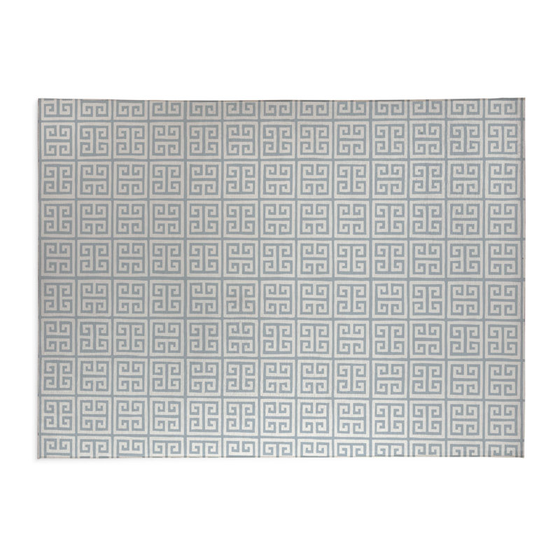 Tapis de jeu pour enfants Cuddle Key, Bleu ardoise / bleu, Rectangle 5 pi x 7 pi