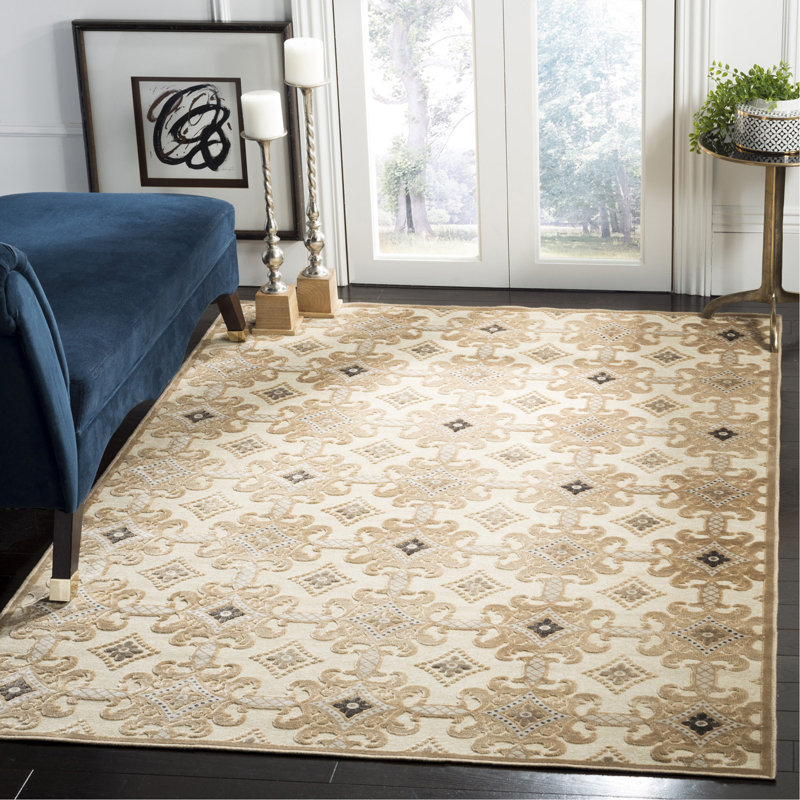 Tapis en viscose Hahnert Martha Stewart, Rectangle 5 pi 1 po x 7 pi 6 po
