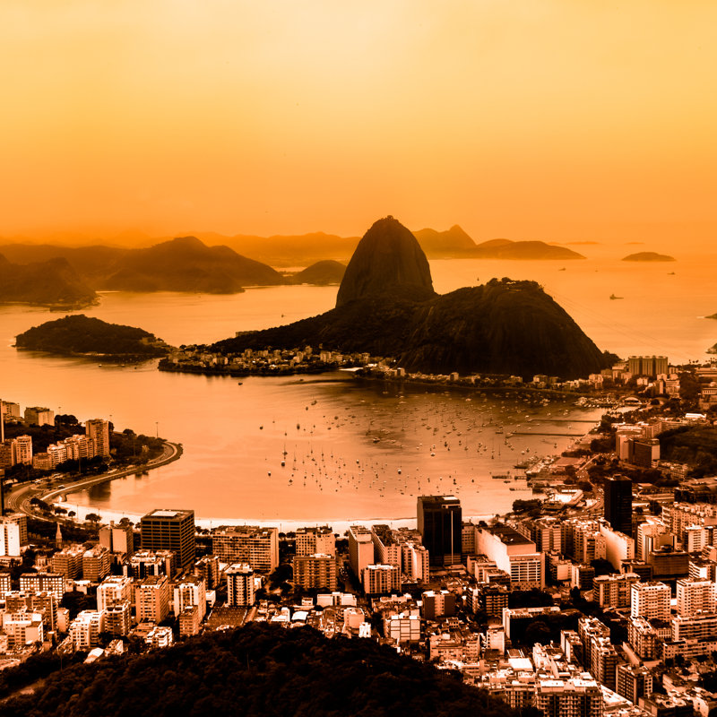 Rio de Janeiro, Brésil par Kasto80 - Photographie de toile tendue, L 36 po x H 36 po