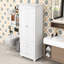 Armoire de rangement moderne avec tablette réglable, 2 tiroirs et conception anti-basculement-1680969489