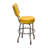 Retro Home Chrome Upholstered Swivel Counter And Bar Stool With Back-108805921-107439720