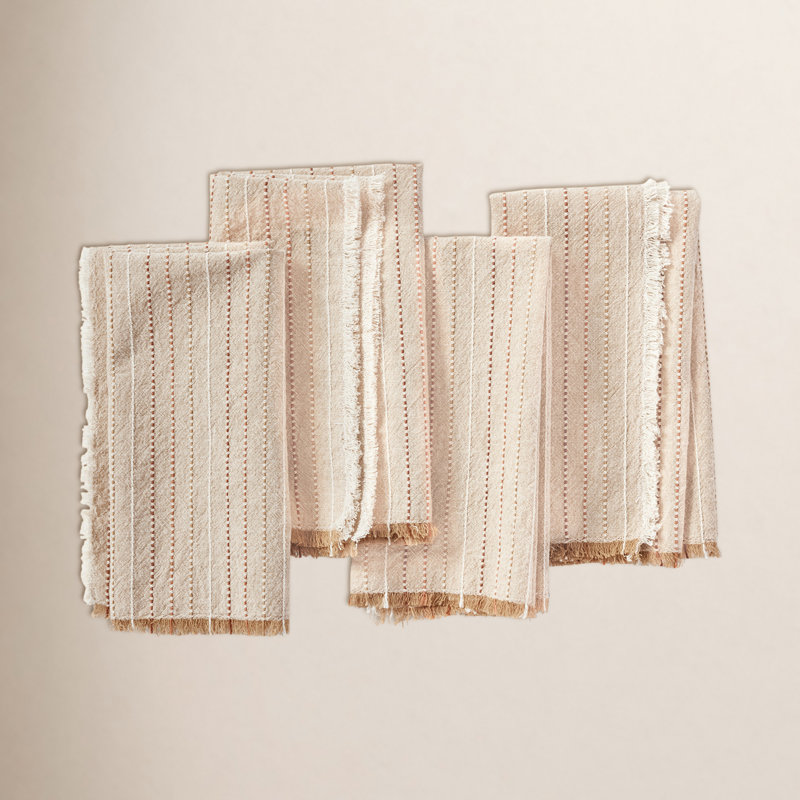 100% Organic Cotton Square Napkins, Hazel