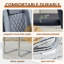 7-Piece Glass Top Dining Table Sets-2087355606