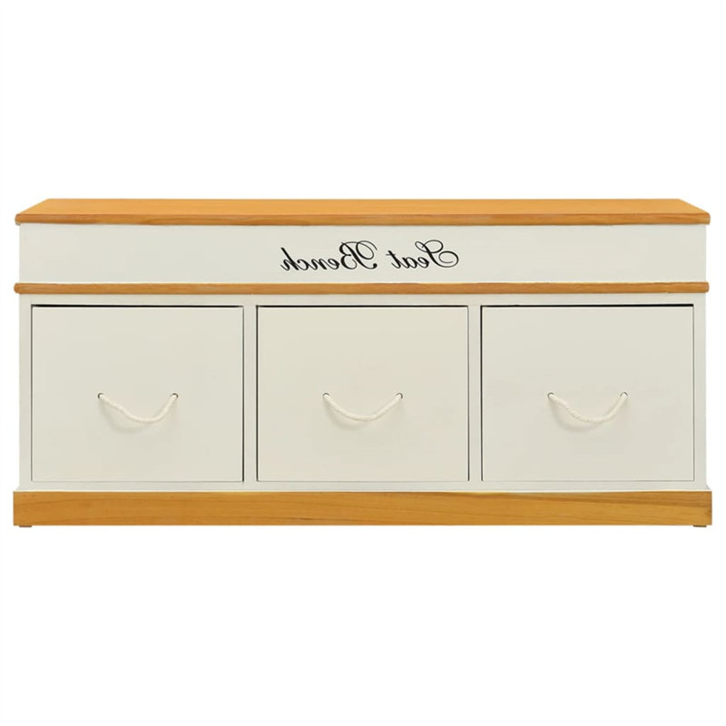 Solid Wood Storage Bench