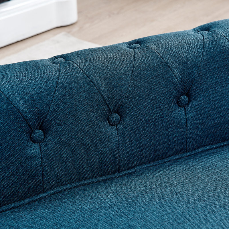 Elegant Rectangular Pet Bed, Blue