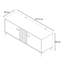 TV stand with 2 doors