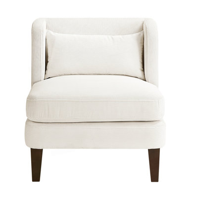 Modern Accent Chair With Pillow, Comfy Chair