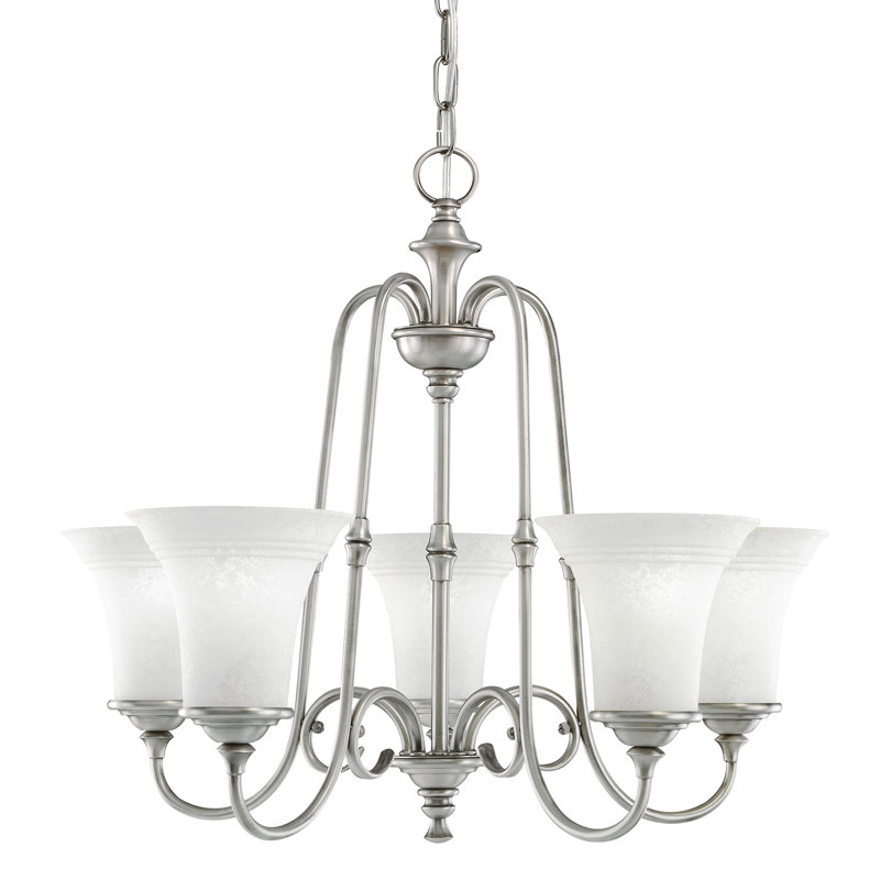 Lustre classique/traditionnel ombré 5 lumières Camille