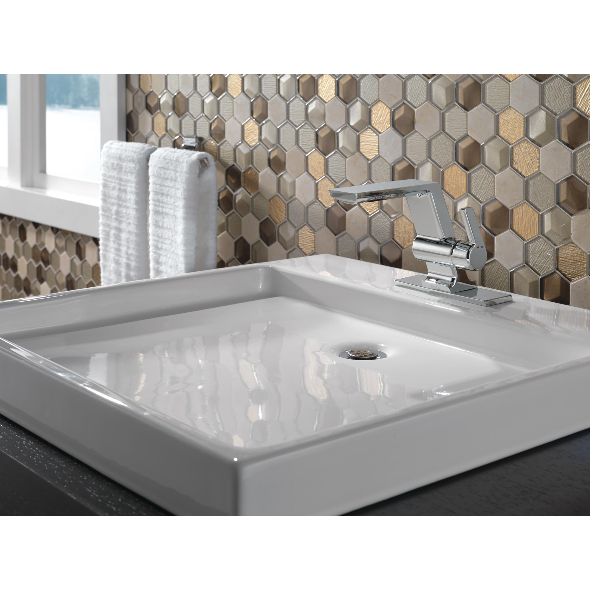 Pivotal Single Hole Bathroom Faucet, Chrome