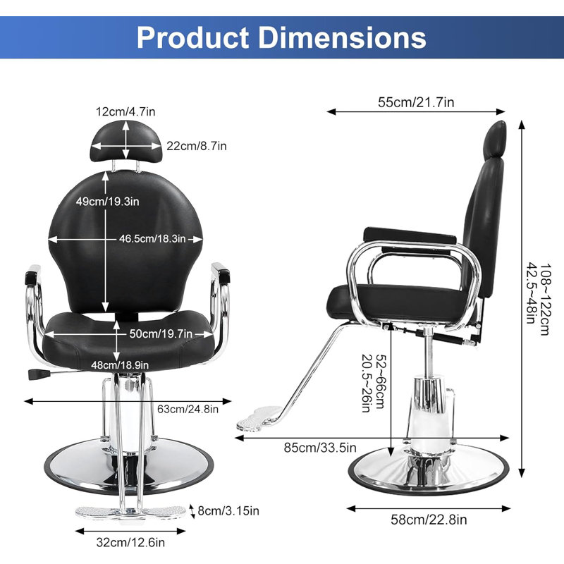 Faux Leather Salon Styling Chair