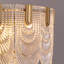 Lustre suspendu moderne en cristal doré K9 à 9 lumières Aurthur