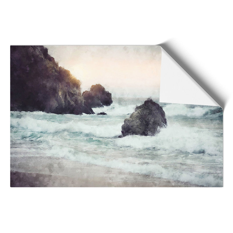 Beach Seascape - No Frame Painting, 42cm H x 59cm W x 0.1cm D