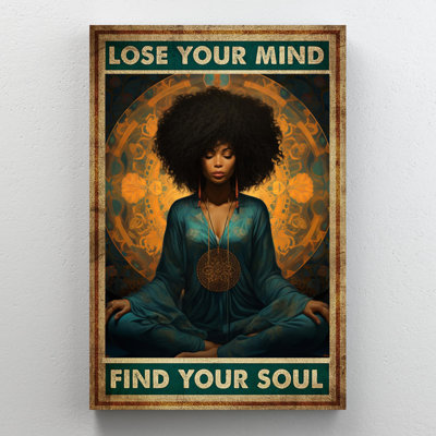 Javaughn Yoga Lose Your Mind sur impression sur toile