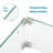 21.5'' Square Glass Fire Pit Accessory