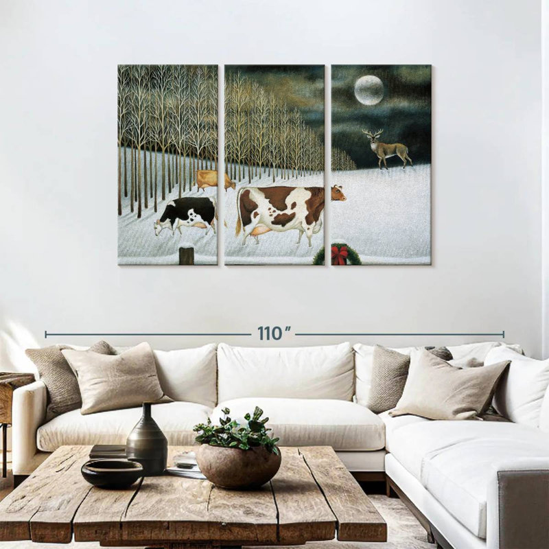 Clair de lune d'hiver Alvord, H 48 po x l 74 po