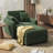 Atlai 40''W Upholstered Chaise Lounge with Ottoman and Two Pillows-1748324330