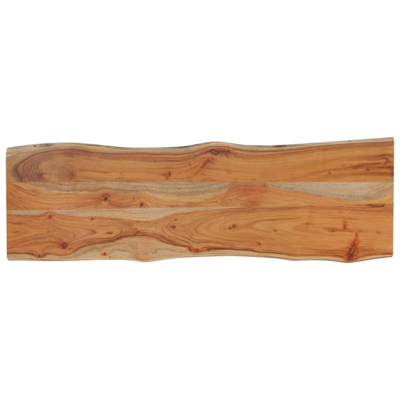 Alpen Home Table Top Rectangular Solid Wood, Acacia Wood, 2.5cm H x 110cm W x 40cm D