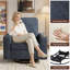 Chaise d'appoint pivotante carrée avec accoudoirs larges-1402026314-1402026312