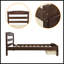 Structure de lit plateforme simple avec tiroir de rangement et support en lattes de bois