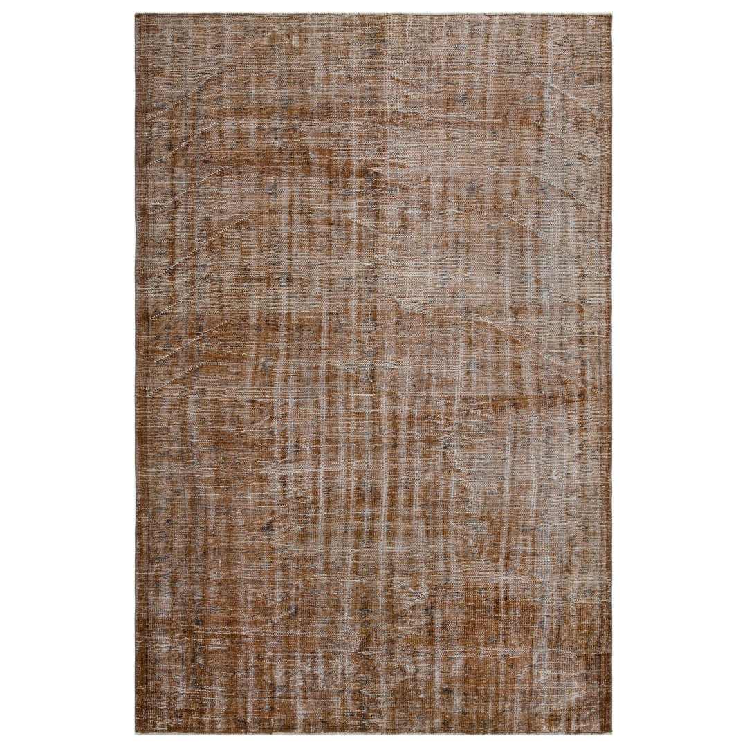 Bakkala Brown Vintage Wool Handmade Area Rug