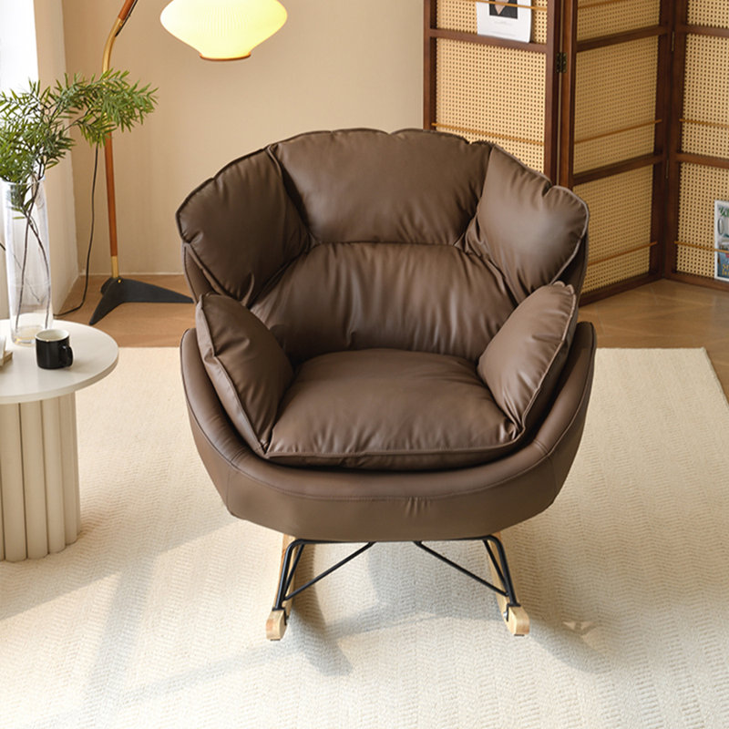 Chaise berçante Fashion Creative Leisure Home, Café noir