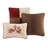 Jackson Blocks Red Modern & Contemporary Microsuede 7-Piece Cal King Comforter Set-1435614575-1435614560