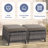 Schutt Wicker Outdoor Ottoman with Cushions-1393356021-1393356022