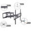 Support mural à mouvement complet pour téléviseur de 32 à 85 po Emerald - Robuste, pivotant et inclinable, capacité de 180 lb, VESA maximum 600 x 400