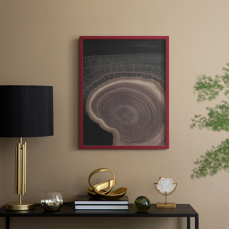 Abstract CCXL Framed Print - Ready To Hang - Made in USA, Red, 20" H x 16" W