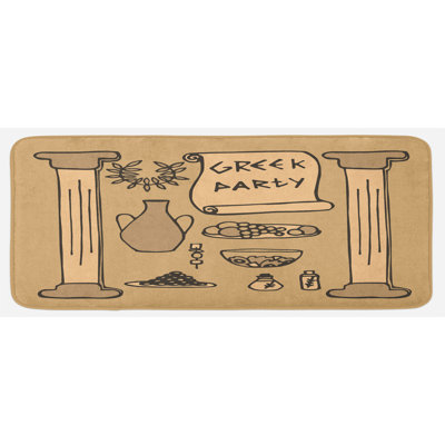 Cottage / Country Synthetic Kitchen Mat