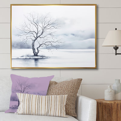 Winters Tree Minimalisme I - impression d'art mural arbre