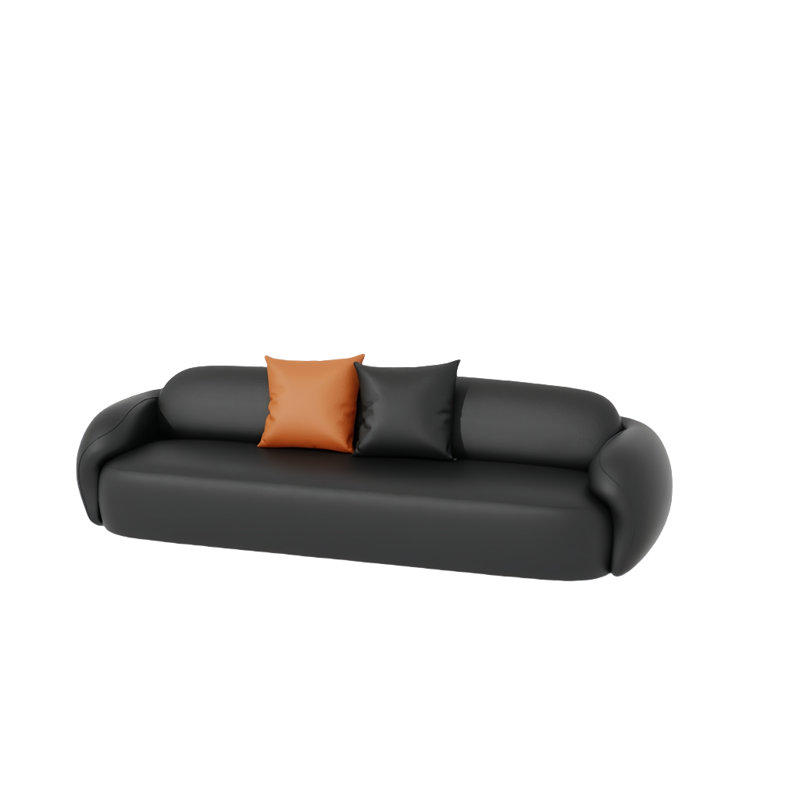 Canapé simple à rangée droite, H 29,53 po x l 76,77 po x P 33,46 po, 2
