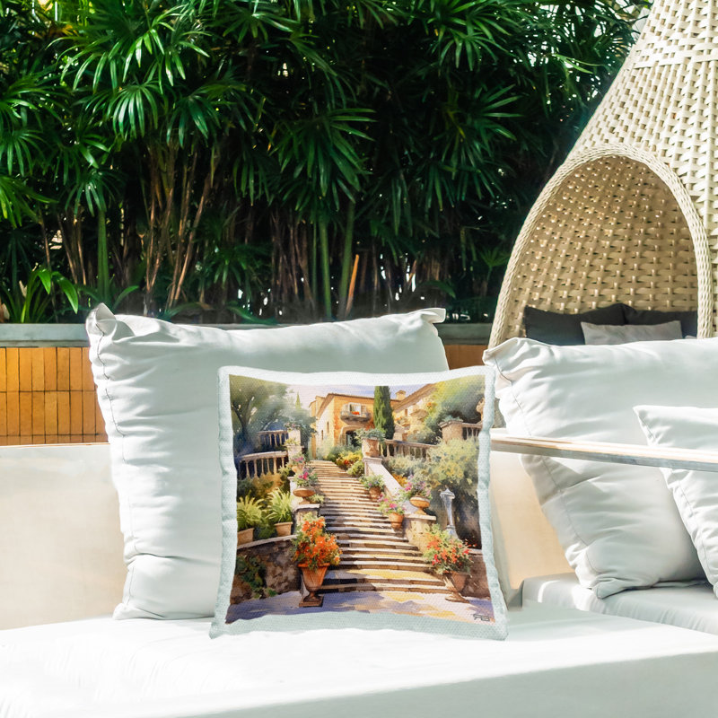 Coussin d'extérieur European Villa Architecture