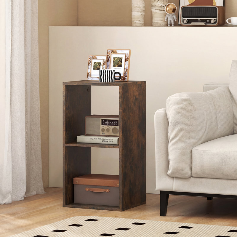 69cm H x 35cm W Cube Bookcase, Brown