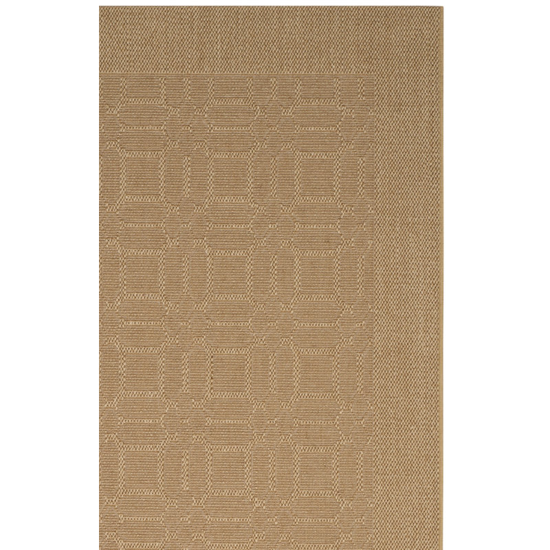 Tapis brun en jute / sisal Andressa, Tapis de couloir 2 pi 3 po x 10 pi