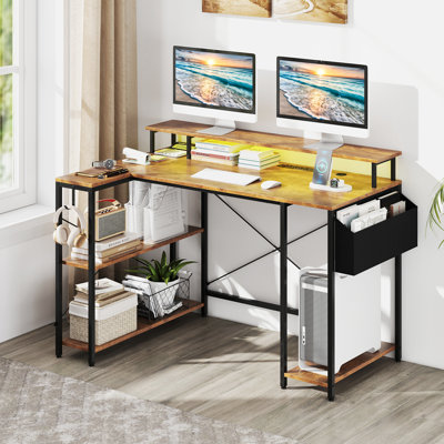 Coatbridge Modular L-Shaped Steel Computer Desk