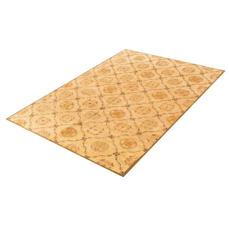 Tapis ivoire Finus Oushak 5 pi 10 po x 8 pi 10 po