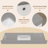  48" x 22" Solid Surface Engineered Stone Bathroom Vanity Top with Integrated Sink Faux Stone Countertop with 4 inch Backsplash for Mordern Barthoom in Gray Speckled Marble