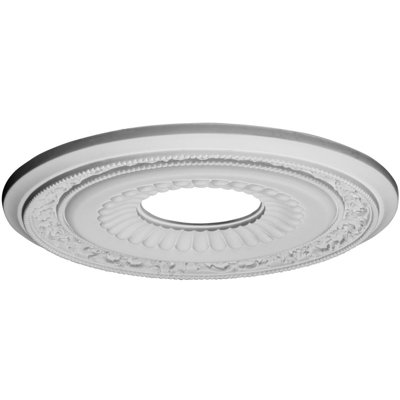 Endurathane Raynor Ceiling Medallion, 20 5/8"OD x 1 3/8"P (Fits Canopies up to 6"), Hand-Painted Pharaohs Gold Finish