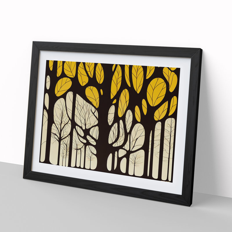 Irresistible Trees - Framed Print, Black, 46cm H x 64cm W x 2cm D