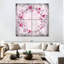 "Flower Pink Flower Wreath", ensemble de 4 reproductions sur toiles par Pink Sherbet-93058204