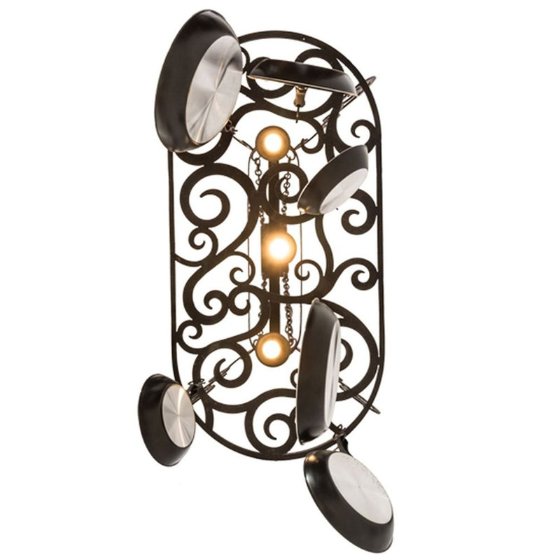 Neo Steel Handcrafted Oval Hanging Pot Rack