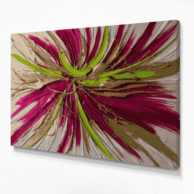 Lyrical Abstraction 57 Brown Canvas Wall Art