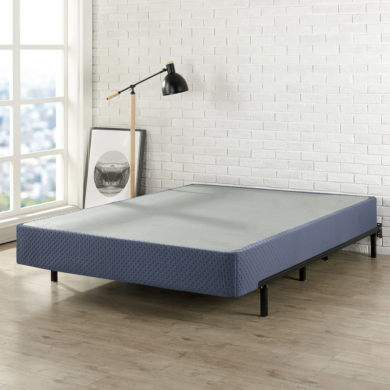 Sommier tapissier Huxley, Double, Bleu marine